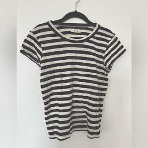 Madewell Navy White stripe Vintage style T